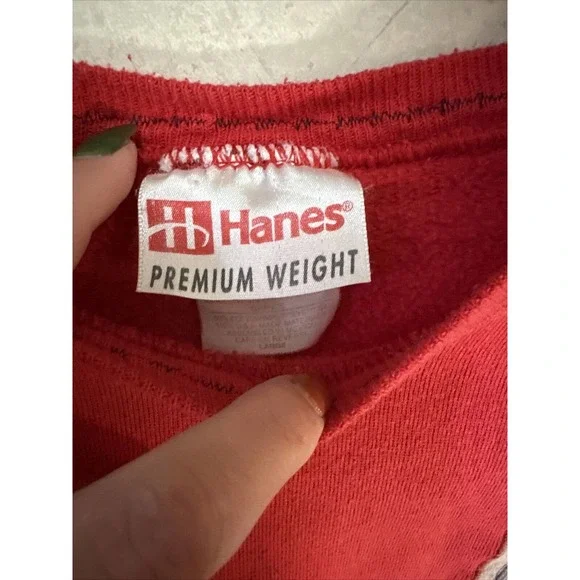 Vintage Hanes Patch Crewneck Sz L EUC - Picture 3 of 5